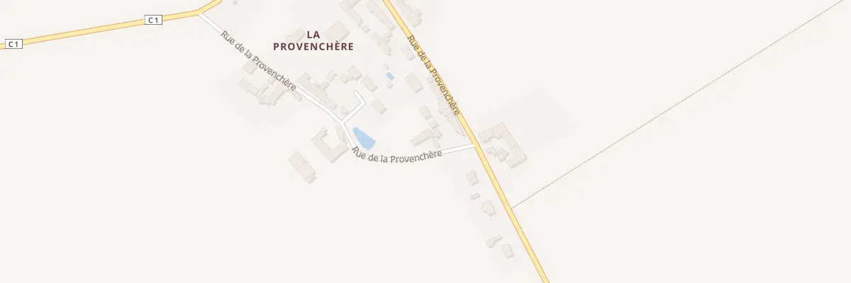 Plan du 604 La Provenchere à Huêtre