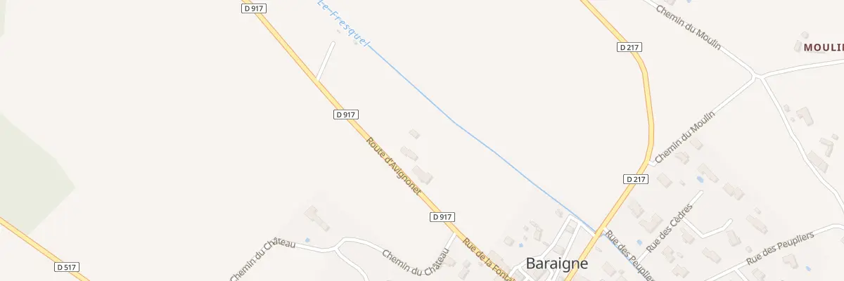 Plan du 4 Rte d’Avignonet à Baraigne