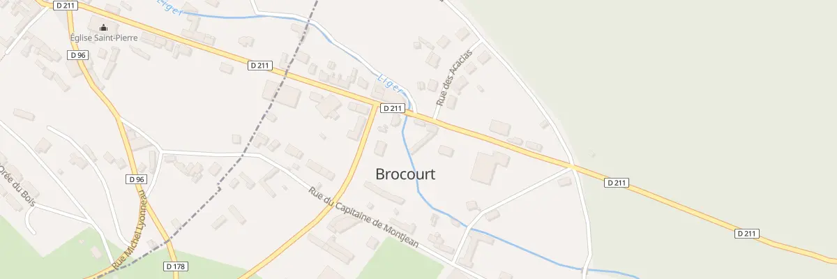 Plan du 9 Rue d’Hornoy à Brocourt