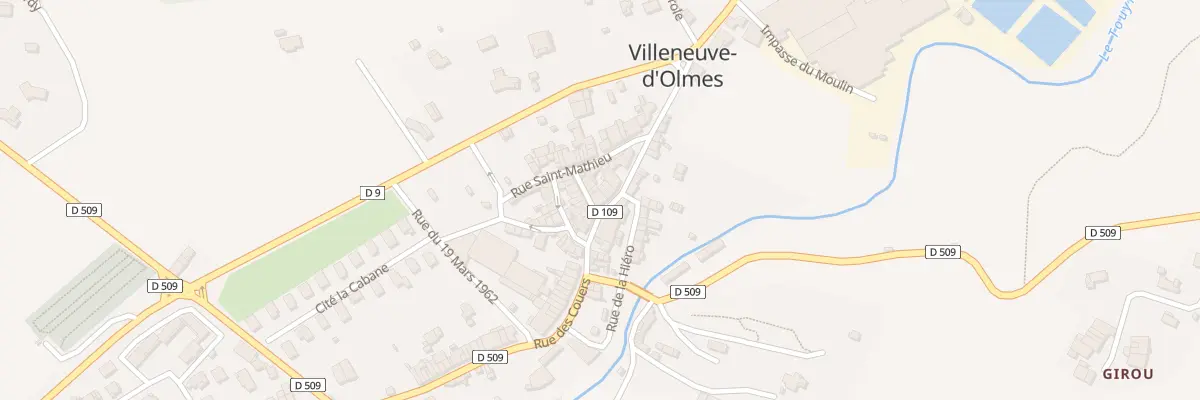 Plan du 21 Rue des Couers à Villeneuve-d’Olmes