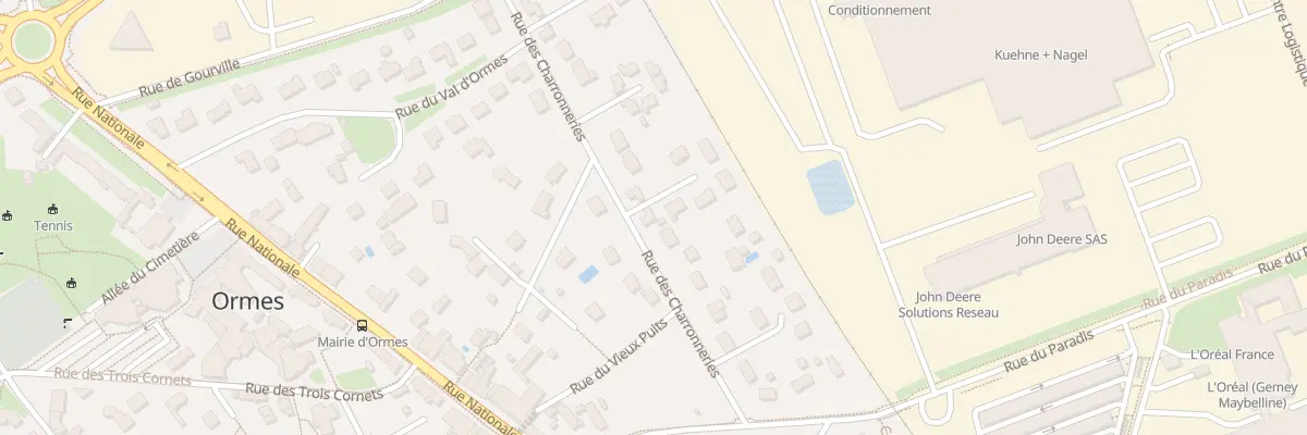 Plan du 18 Rue des Charronneries à Ormes