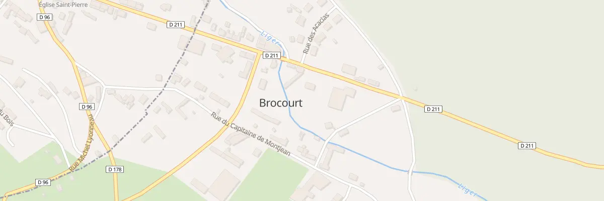 Plan du 11 Rue d’Hornoy à Brocourt