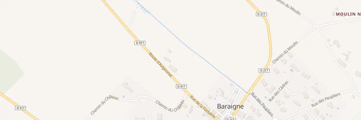 Plan du 3 Rte d’Avignonet à Baraigne