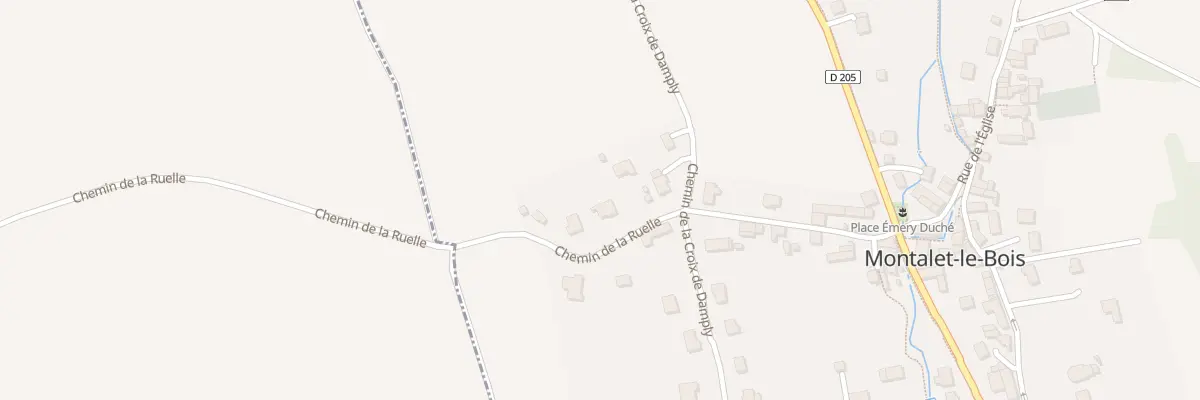 Plan du 6 Che de la Ruelle à Montalet-le-Bois
