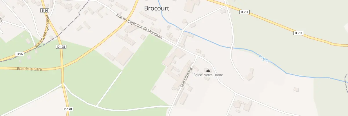 Plan du 7 Rue du Capitaine de Montjean à Brocourt