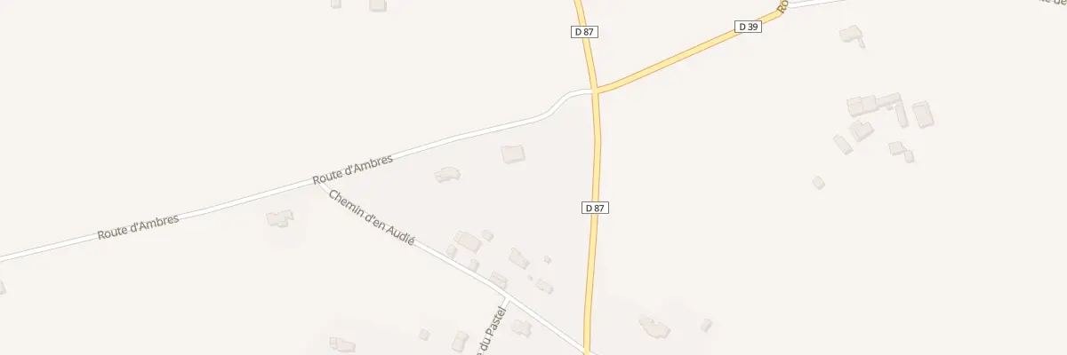 Plan du 880 Rte d’Ambres à Ambres