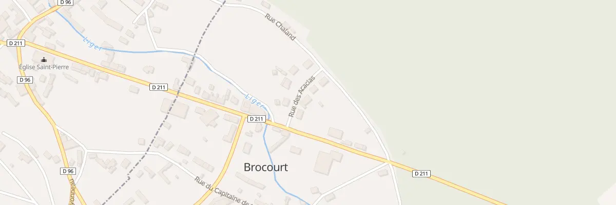 Plan du 3 Rue des Acacias à Brocourt