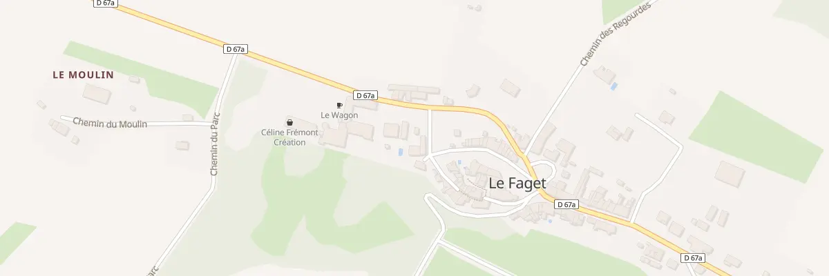 Plan du 24 Le Village au Faget
