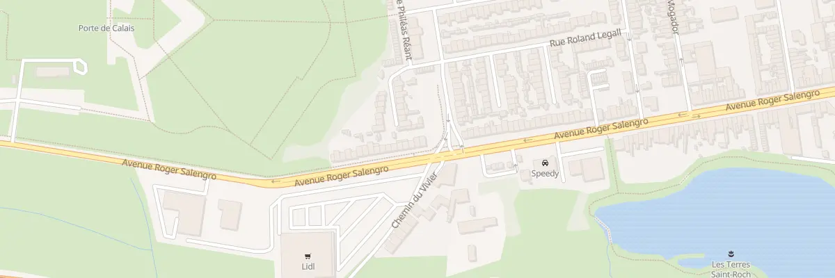 Plan du 1072 Av Roger Salengro à Calais