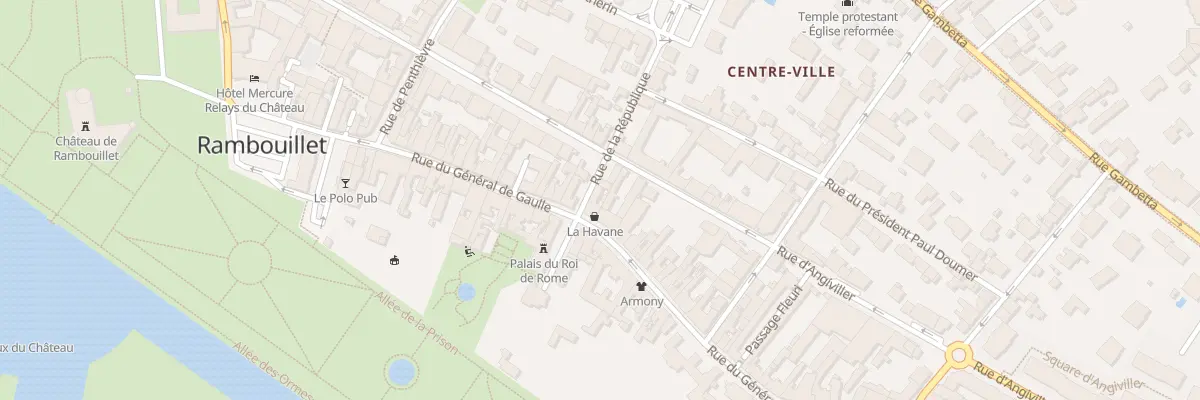 Plan du 2 Rue de la République à Rambouillet