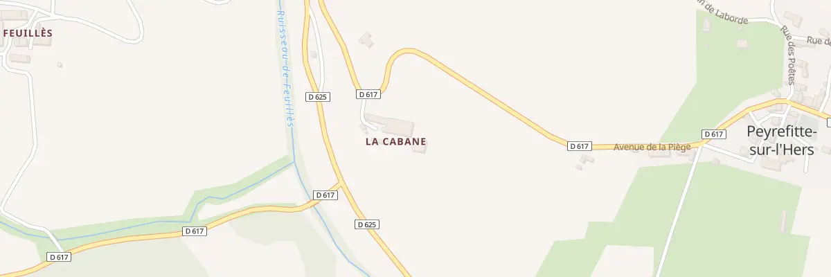 Plan du 23 La Cabane à Peyrefitte-sur-l’Hers
