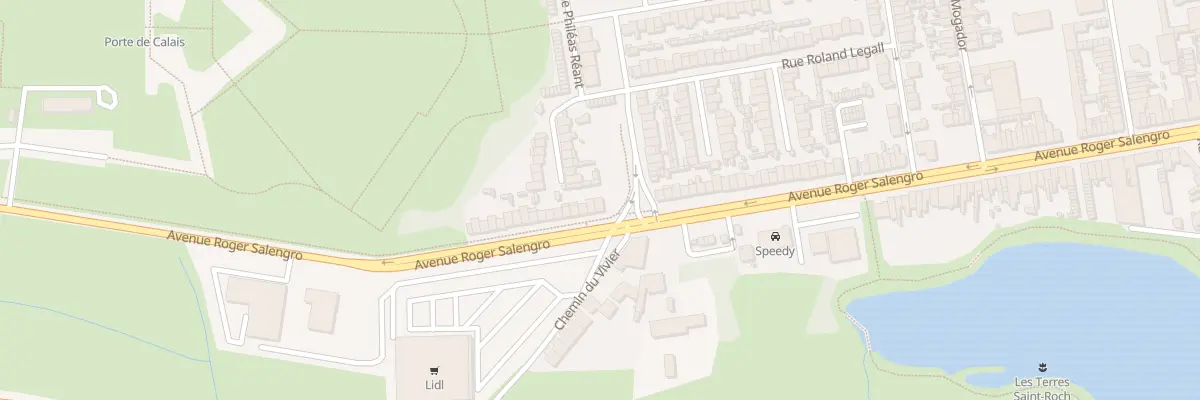 Plan du 1066 Av Roger Salengro à Calais