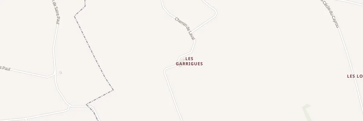 Plan du 5099 Les Garrigues au Verdier