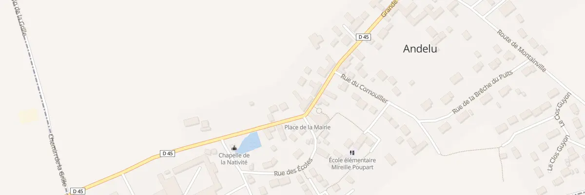 Plan du 5 Gr Grande Rue à Andelu