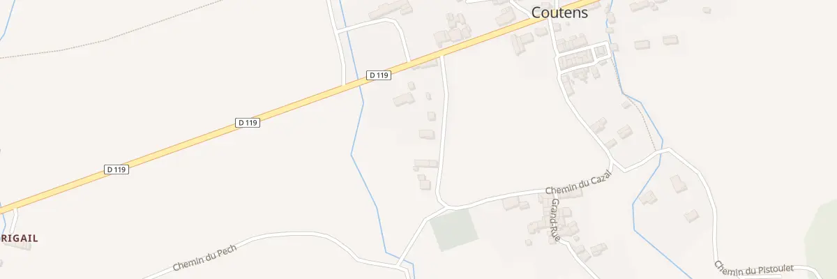 Plan du 5001 Che du Cazal à Coutens