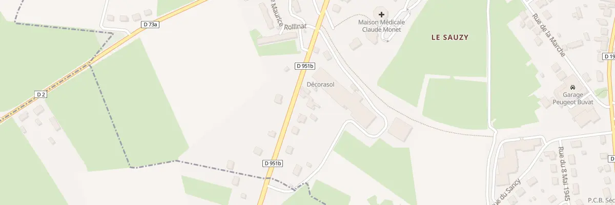 Plan du 5450 Av Rollinat à Aigurande