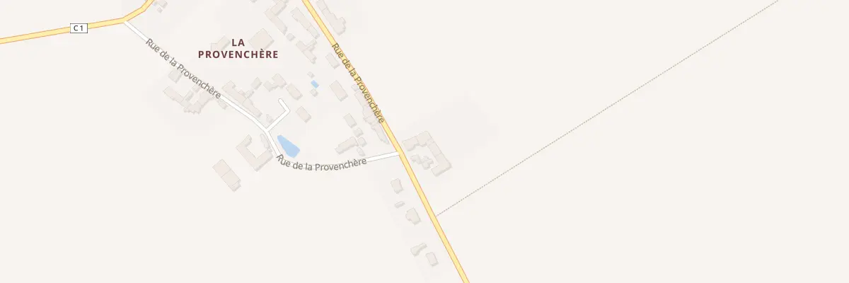 Plan du 555 La Provenchere à Huêtre