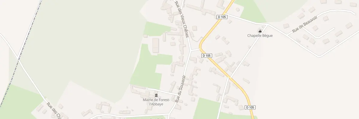 Plan du 153 Rue du Souvenir à Forest-l’Abbaye
