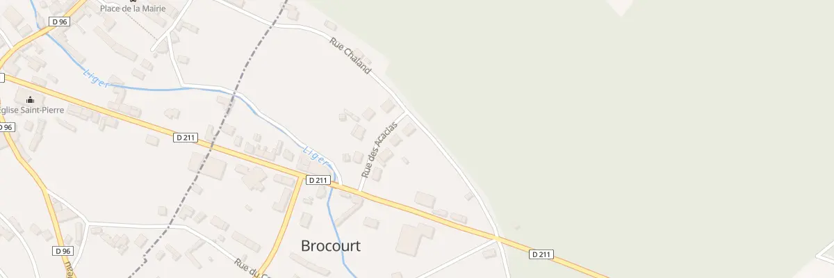 Plan du 7 Rue des Acacias à Brocourt