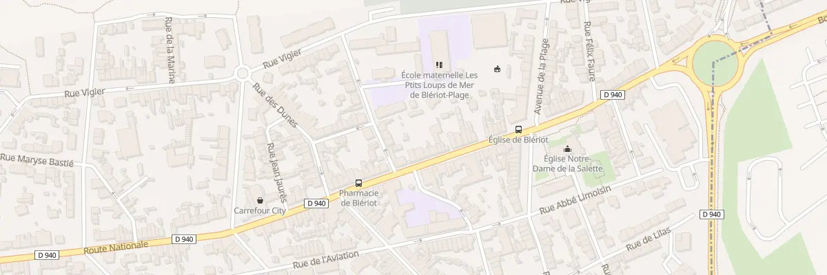 Plan du 72 Route Départementale 940 à Sangatte