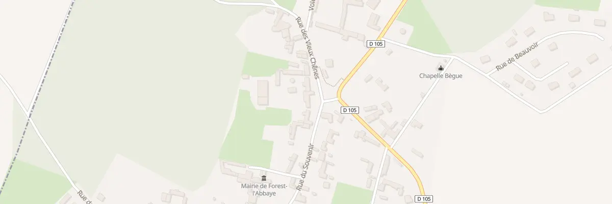 Plan du 21 Rue des Vieux Chênes à Forest-l’Abbaye