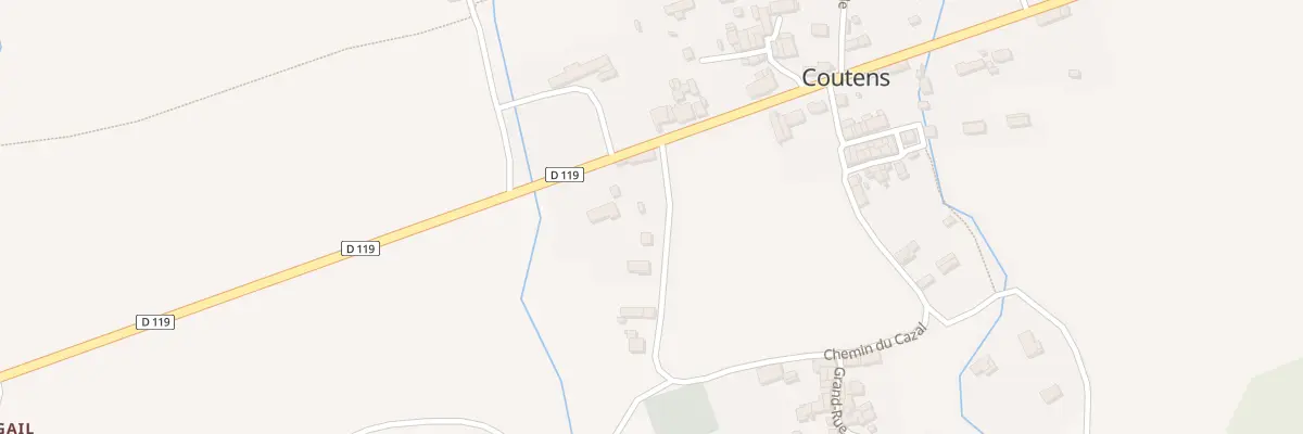 Plan du 63 La Coumo à Coutens