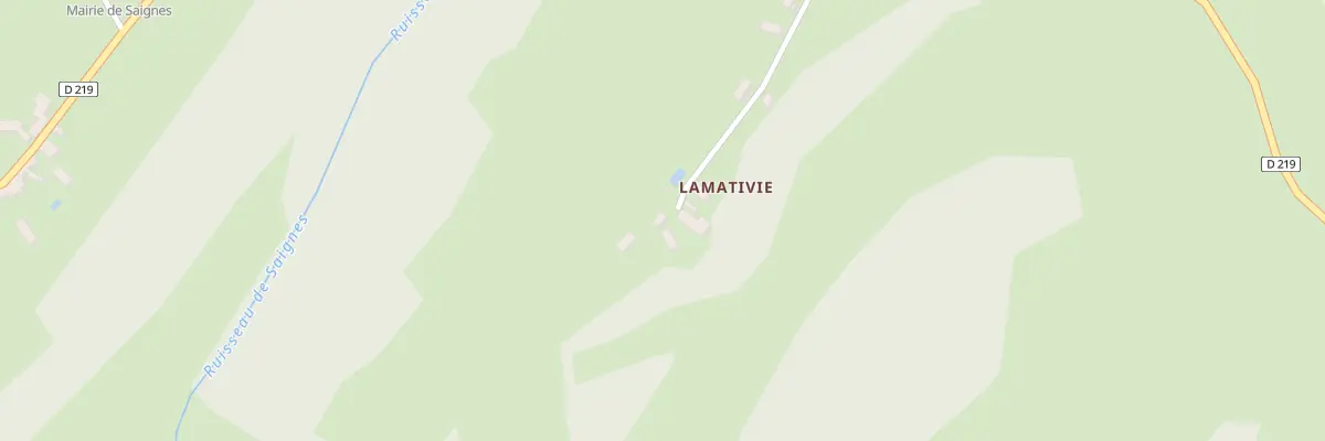 Plan du 5034F Lamativie à Saignes
