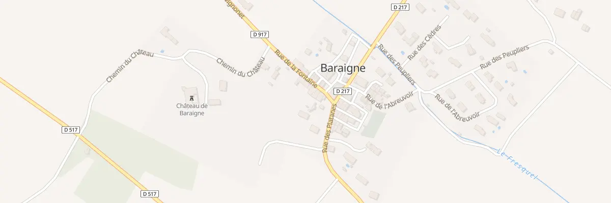 Plan du 7 Rue de la Fontaine à Baraigne