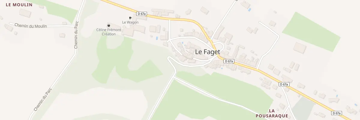 Plan du 21 Le Village au Faget