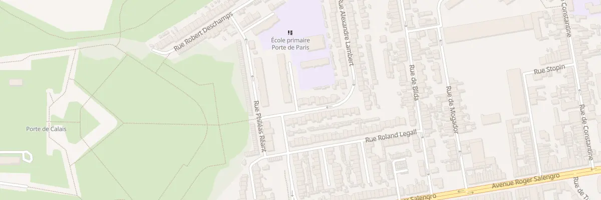 Plan du 1 Rue Alexandre Lambert à Calais
