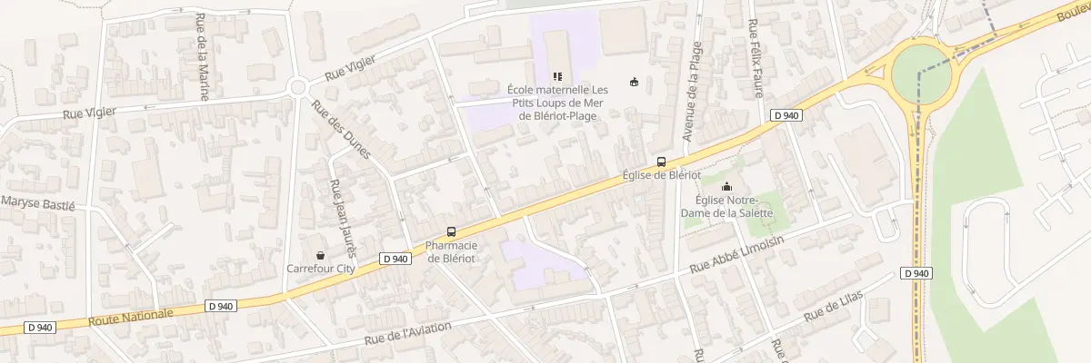 Plan du 70 Route Départementale 940 à Sangatte