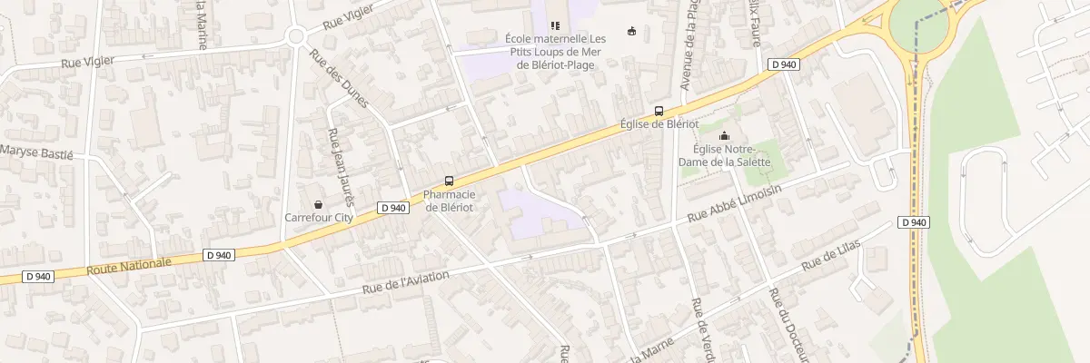 Plan du 43 Route Départementale 940 à Sangatte