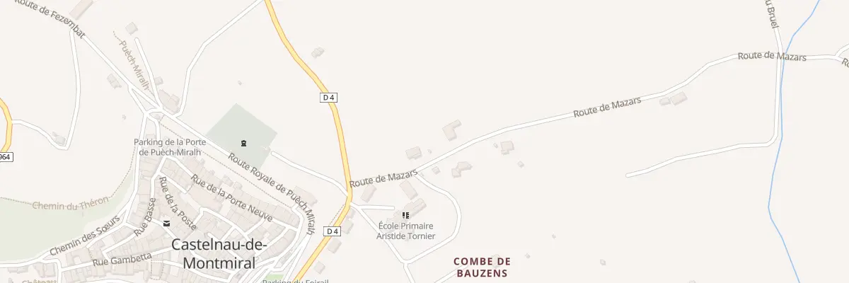 Plan du 101 Rte de Mazars à Castelnau-de-Montmiral