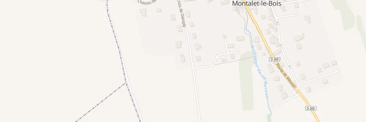 Plan du 20 Che de la Croix Damply à Montalet-le-Bois