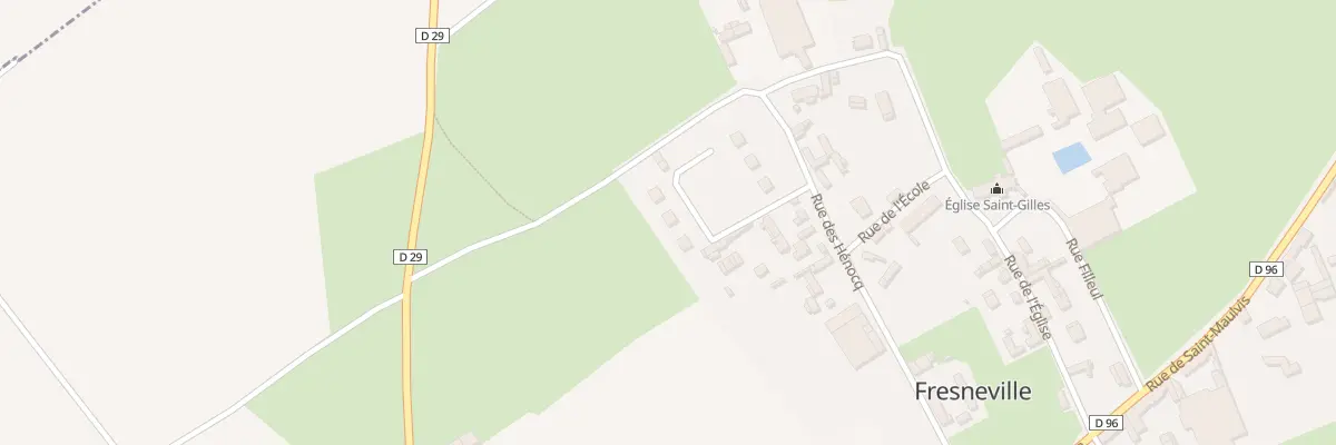 Plan du 28 Rue Charles de Gaulle à Fresneville