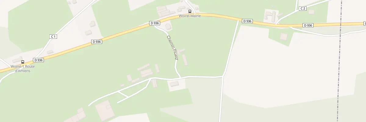Plan du 1 Che Picard à Woirel