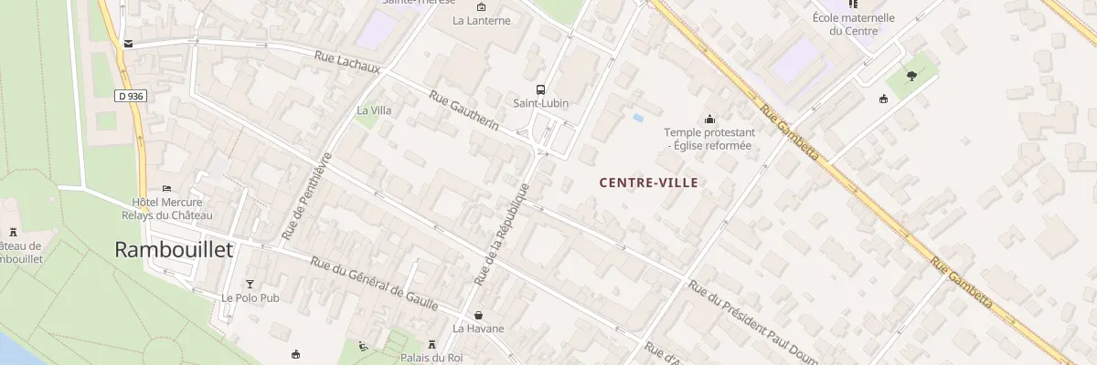 Plan du 12 Rue de la République à Rambouillet