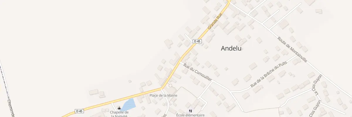 Plan du 17 Gr Grande Rue à Andelu