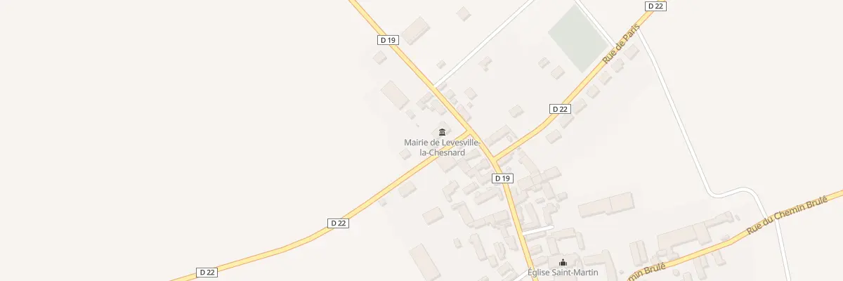 Plan du 2 Rue Charles Péguy à Levesville-la-Chenard