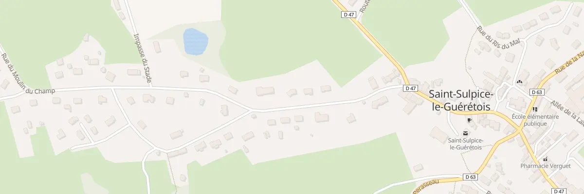 Plan du 16 Rue du Moulin du Champ à Saint-Sulpice-le-Guérétois