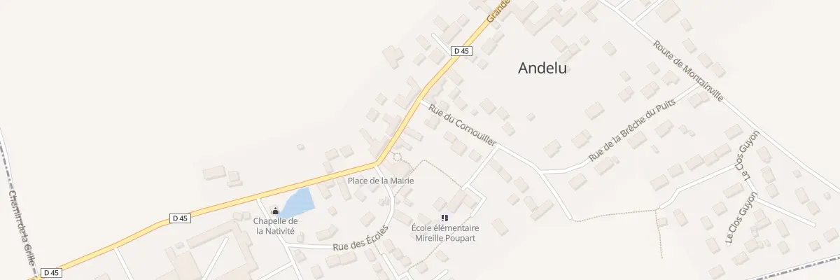 Plan du 14 Gr Grande Rue à Andelu