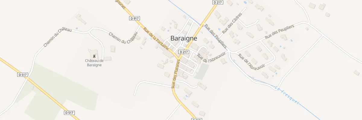 Plan du 3 Rue des Platanes à Baraigne