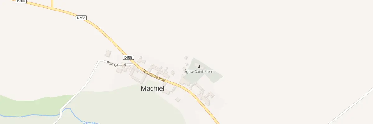 Plan du 18 Rte de Rue à Machiel