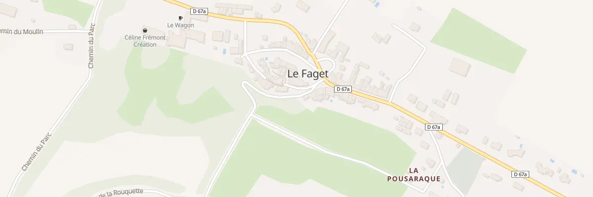 Plan du 101 La Pousaraque au Faget