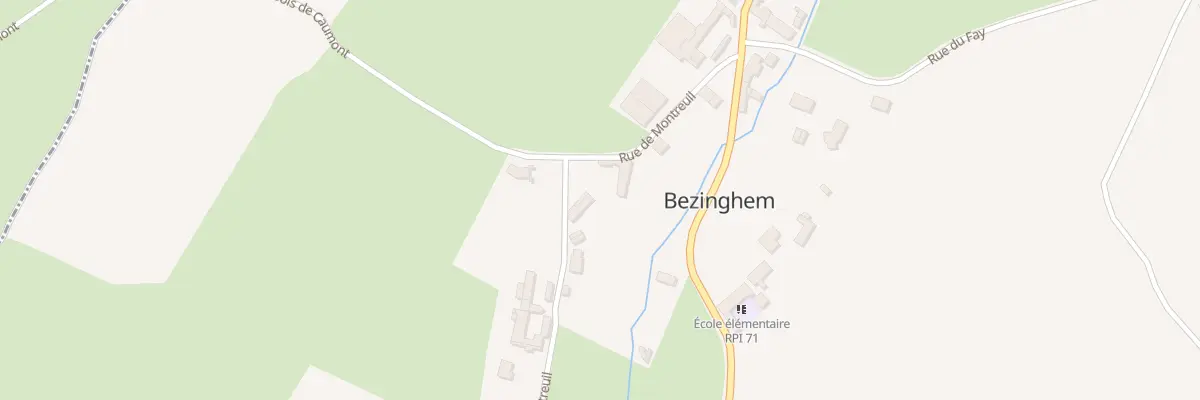 Plan du 10 Rue de Montreuil à Bezinghem