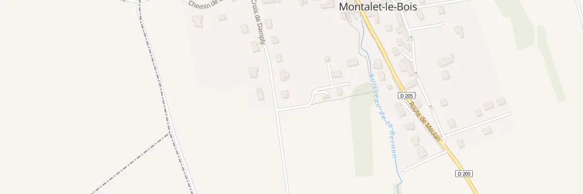 Plan du 25 Che de la Croix Damply à Montalet-le-Bois
