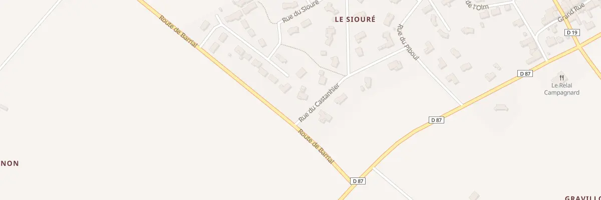Plan du 4 Rue du Castanhièr à Parisot