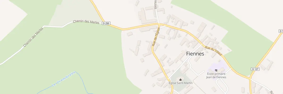 Plan du 83 Rue de l’Eglise à Fiennes