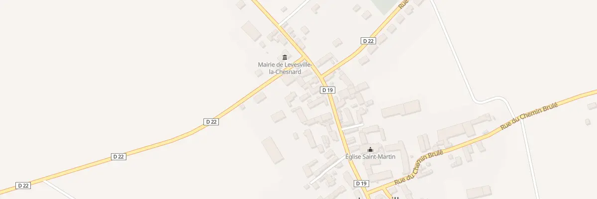 Plan du 19 Rue Emile Grapperon à Levesville-la-Chenard