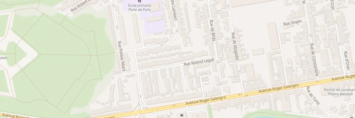 Plan du 33 Rue Roland Legall à Calais